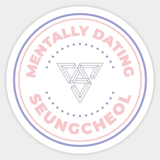 Mentally dating Seventeen Seungcheol Sticker